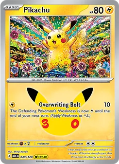Kaart Pikachu