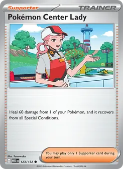 Kaart Pokémon Center Lady