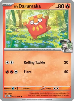 Kaart N's Darumaka