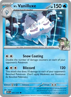 Kaart N's Vanilluxe