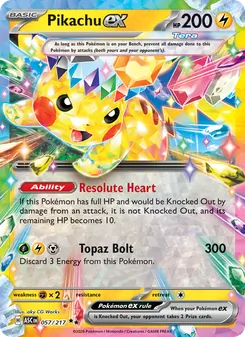 Kaart Pikachu ex