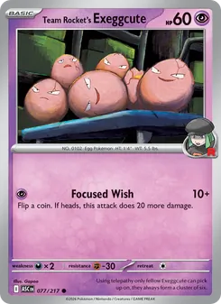 Kaart Team Rocket's Exeggcute
