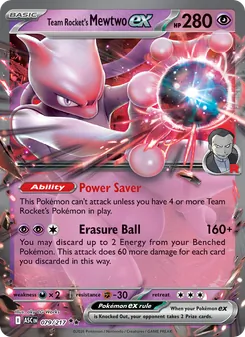 Kaart Team Rocket's Mewtwo ex