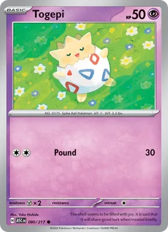 Kaart Togepi