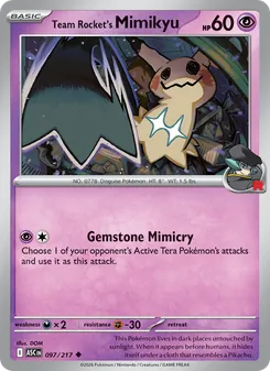Kaart Team Rocket's Mimikyu