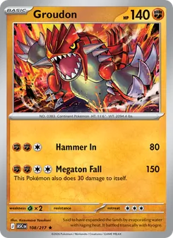 Kaart Groudon