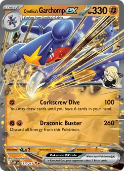 Kaart Cynthia's Garchomp ex