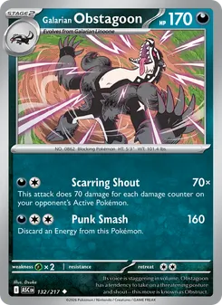 Kaart Galarian Obstagoon