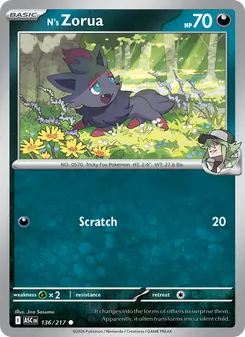 Kaart N's Zorua