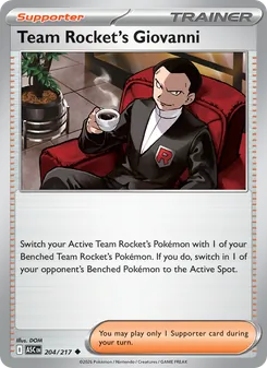 Kaart Team Rocket's Giovanni