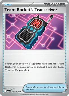 Kaart Team Rocket's Transceiver