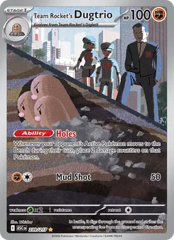 Kaart Team Rocket's Dugtrio