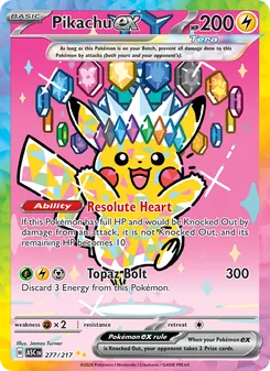Kaart Pikachu ex