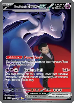 Kaart Team Rocket's Mewtwo ex