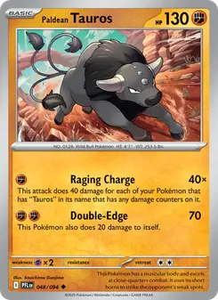 Kaart Paldean Tauros
