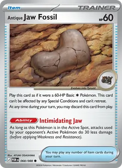 Kaart Antique Jaw Fossil