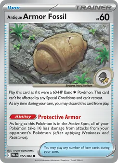 Kaart Antique Armor Fossil