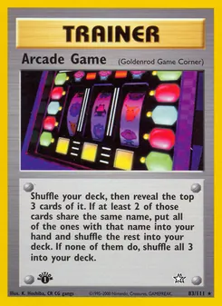 Kaart Arcade Game