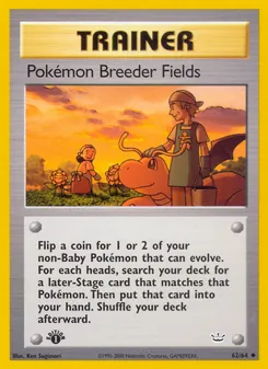 Kaart Pokémon Breeder Fields