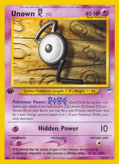 Kaart Unown [G]