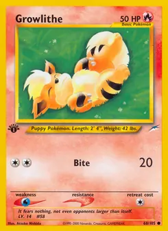 Kaart Growlithe