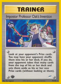 Kaart Impostor Professor Oak's Invention