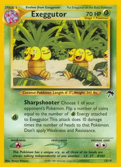 Kaart Exeggutor