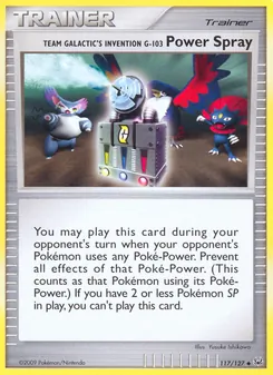 Kaart Team Galactic's Invention G-103 Power Spray