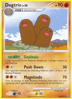 Kaart Dugtrio