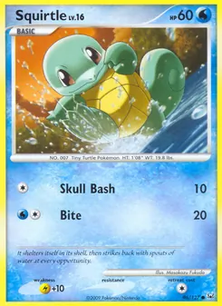 Kaart Squirtle