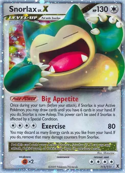 Kaart Snorlax LV.X
