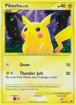 Kaart Pikachu
