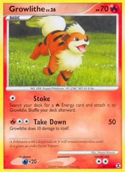 Kaart Growlithe