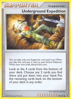 Kaart Underground Expedition