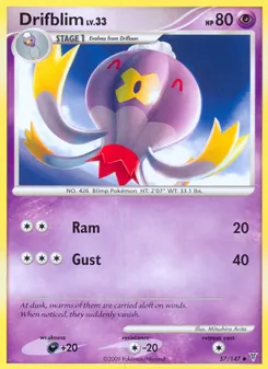 Kaart Drifblim