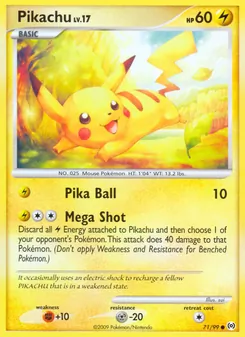 Kaart Pikachu