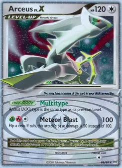 Kaart Arceus LV.X