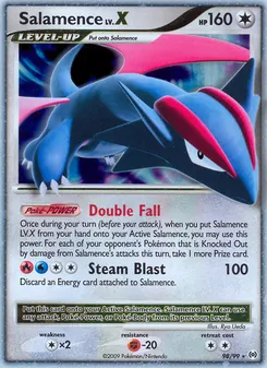 Kaart Salamence LV.X