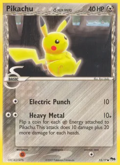 Kaart Pikachu δ