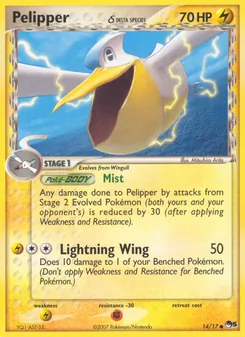 Kaart Pelipper δ