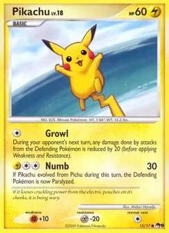 Kaart Pikachu