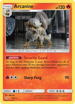 Kaart Arcanine