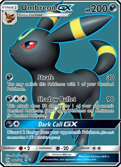 Kaart Umbreon GX