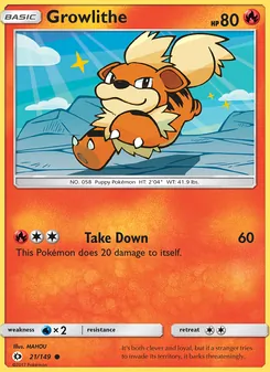 Kaart Growlithe