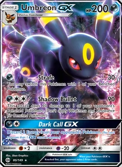 Kaart Umbreon GX