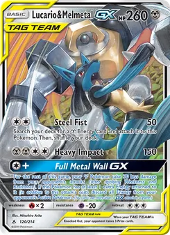 Kaart Lucario & Melmetal GX
