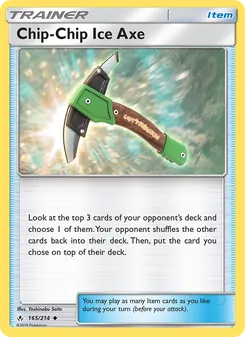 Kaart Chip-Chip Ice Axe