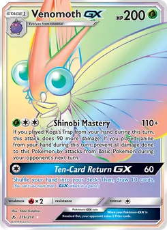 Kaart Venomoth GX