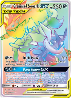Kaart Greninja & Zoroark GX
