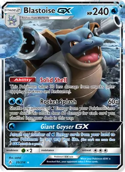 Kaart Blastoise GX